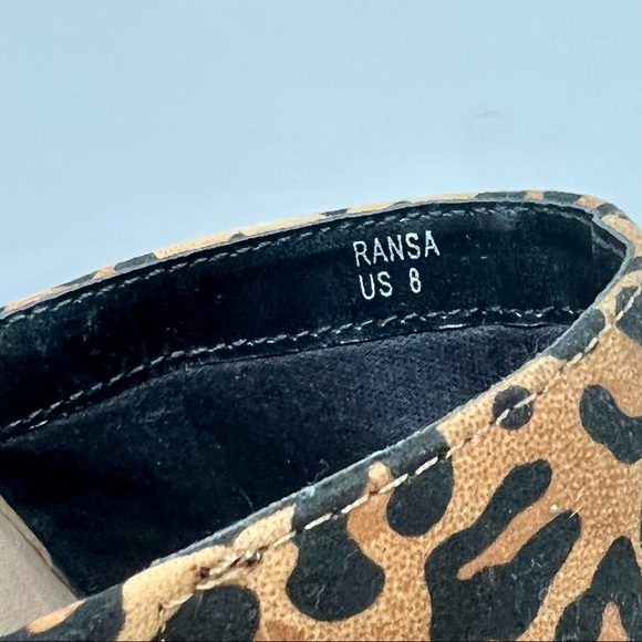 SHOE DAZZLE “Ransa” Leopard Print Peep Toe Slip On Heels—SZ. 8 - Picture 6 of 13